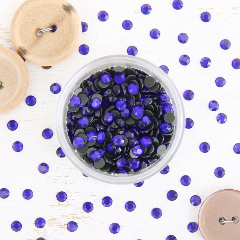 Hot Fix Rhinestones - SS10 - Cobalt - 1440 stones - Threadart.com