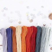 Premium Cotton Embroidery Floss Set in 10 Autumn Harvest Colors - Six Strand Thread - Threadart.com