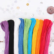 Premium Cotton Embroidery Floss Set in 10 Rainbow Bright Colors - Six Strand Thread - Threadart.com