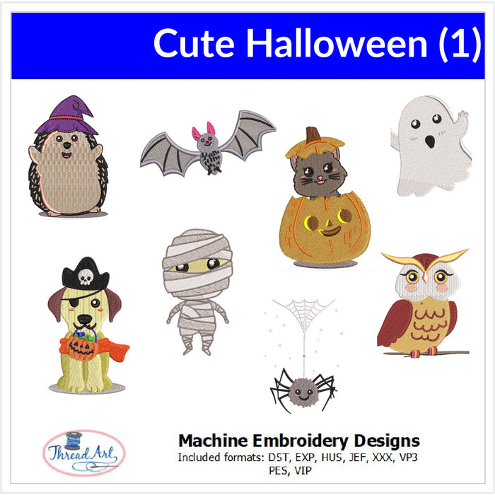 Machine Embroidery Designs - Cute Halloween(1) - Threadart.com