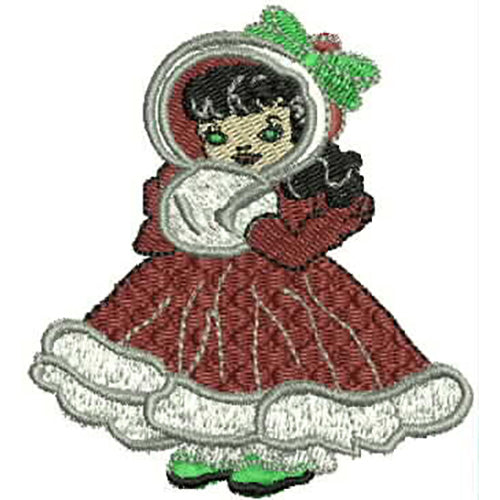 Machine Embroidery Designs - Calendar Dolls(1) - Threadart.com