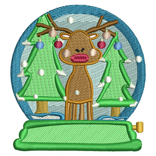 Machine Embroidery Designs - Christmas Snow Globes (1) - Threadart.com