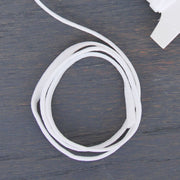 1/8" White Elastic - 10 Yard Roll - Threadart.com
