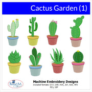Machine Embroidery Designs - Cactus Garden - Threadart.com