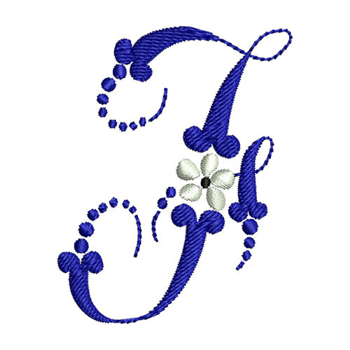 Machine Embroidery Designs - Floral Alphabet - Threadart.com