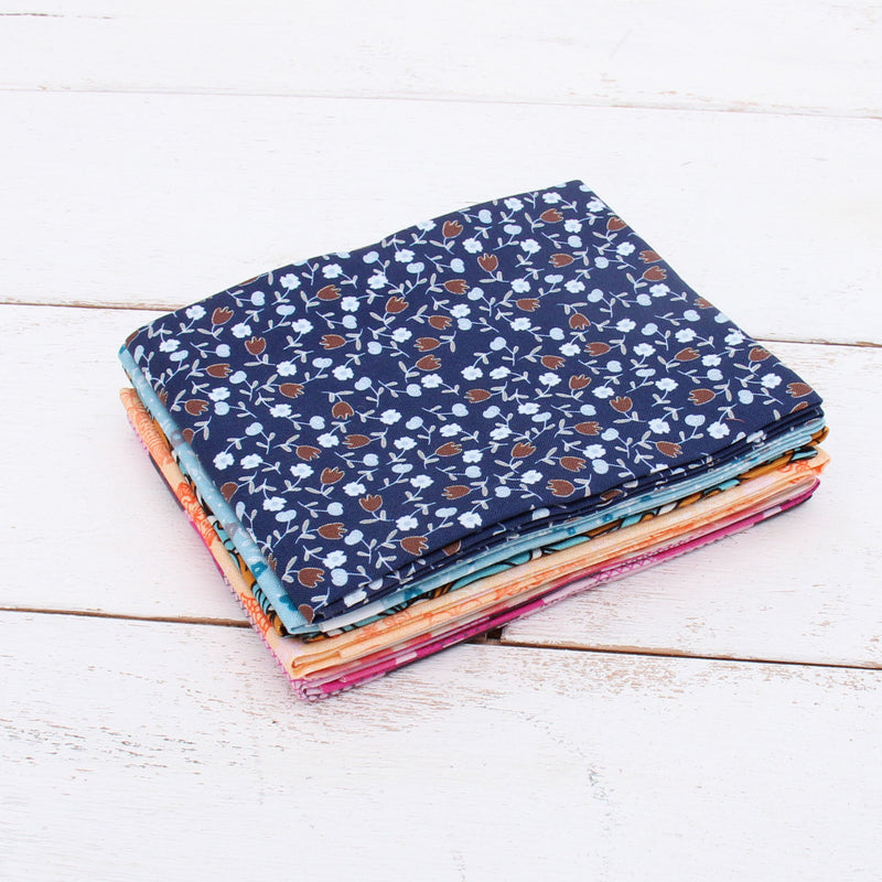 Six Fat Quarter Bundle - Variety Print Colors - Threadart.com