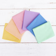 Six Fat Quarter Bundle - Pastel Solid Colors - Threadart.com