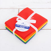 Six Fat Quarter Bundle - Rainbow Solid Colors - Threadart.com