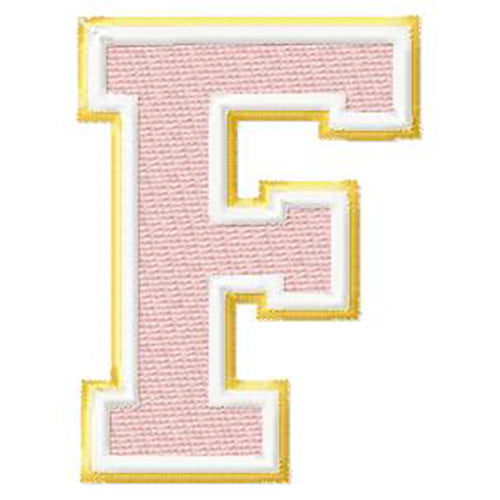 Varsity Font Letters Alphabet Two Colors- Machine Embroidery Designs - 3 Sizes, 8 Formats - Threadart.com