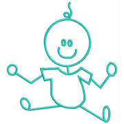 Machine Embroidery Designs - Stick Figures (1) - Threadart.com