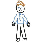 Machine Embroidery Designs - Stick Figures (1) - Threadart.com