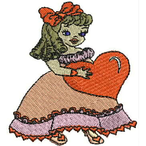 Machine Embroidery Designs - Calendar Dolls(1) - Threadart.com