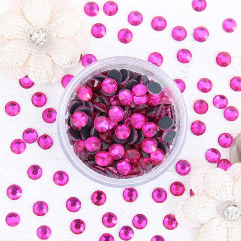 Hot Fix Rhinestones - SS20 - Fuchsia - 288 stones - Threadart.com
