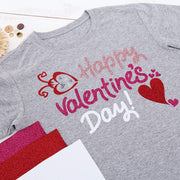 Blue Glitter Iron On Vinyl 20" Wide Sold By the Yard - Threadart.com