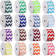 Grosgrain Chevron Ribbon 1 1/2" - 5 Yards - Country Blue - Threadart.com