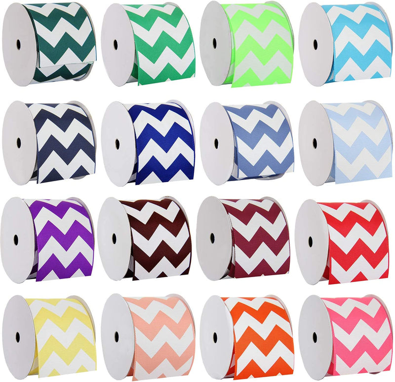Grosgrain Chevron Ribbon 2 1/4" - 5 Yards - Chocolate - Threadart.com