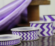 Grosgrain Chevron Ribbon 3/8" - 10 Yards - Baby Blue - Threadart.com