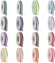 Grosgrain Chevron Ribbon 3/8" - 10 Yards - Peach - Threadart.com