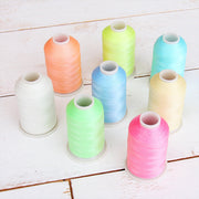 Glow In The Dark Machine Embroidery Thread Set - 8 Colors - Threadart.com