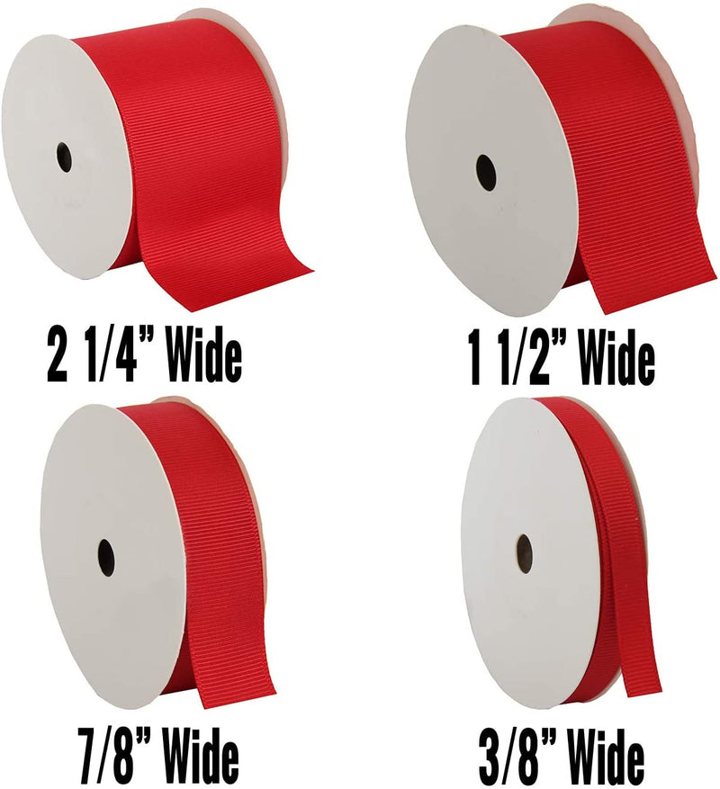 Grosgrain Ribbon 7/8" - 10 Yards - Red - Threadart.com