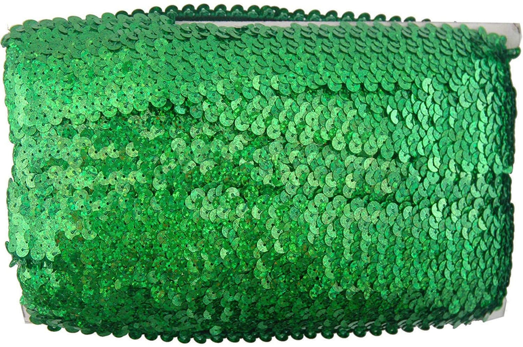 Stretch Sequin Roll - 1 1/2in - Green - Threadart.com