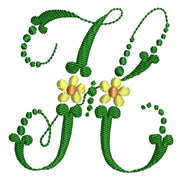Machine Embroidery Designs - Floral Alphabet - Threadart.com