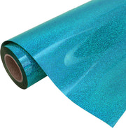 Holographic Aqua 20" Heat Transfer Vinyl Film By The Yard - Threadart.com