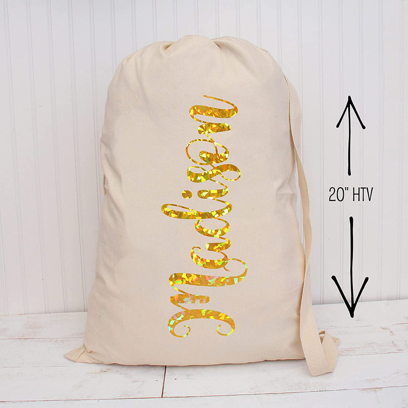 Holographic Crystal Gold 20" Heat Transfer Vinyl Film By The Yard - Threadart.com