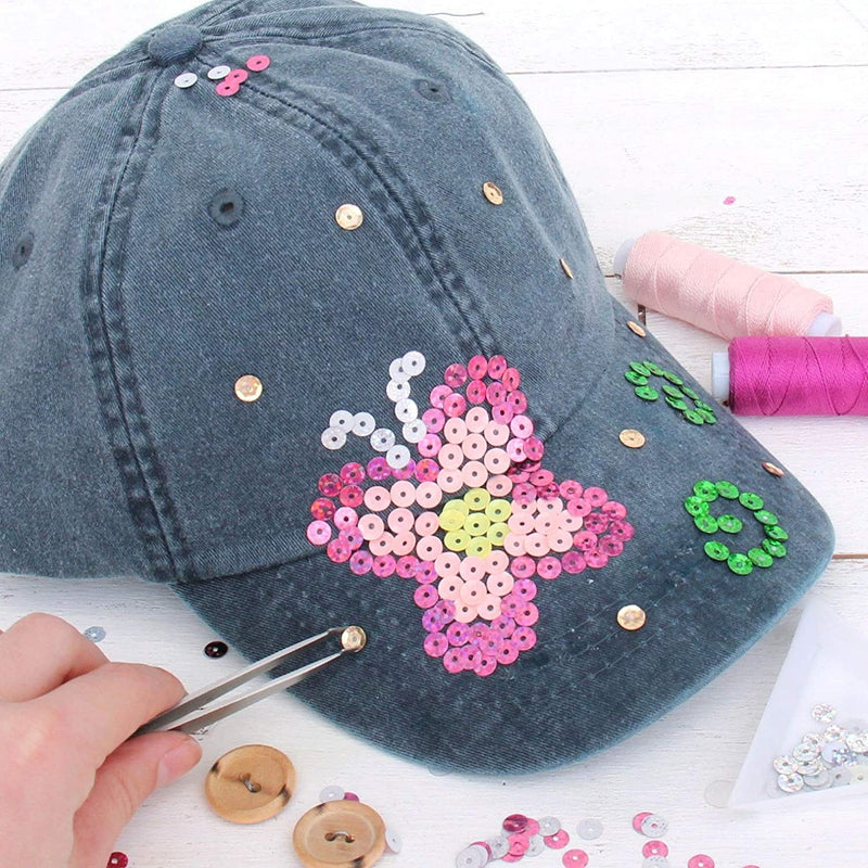 HotFix Loose Sequins - 6MM Hot Pink Hologram - Threadart.com