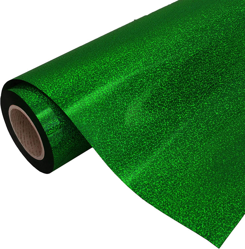 Holographic Green 20" Heat Transfer Vinyl Film By The Yard - Threadart.com