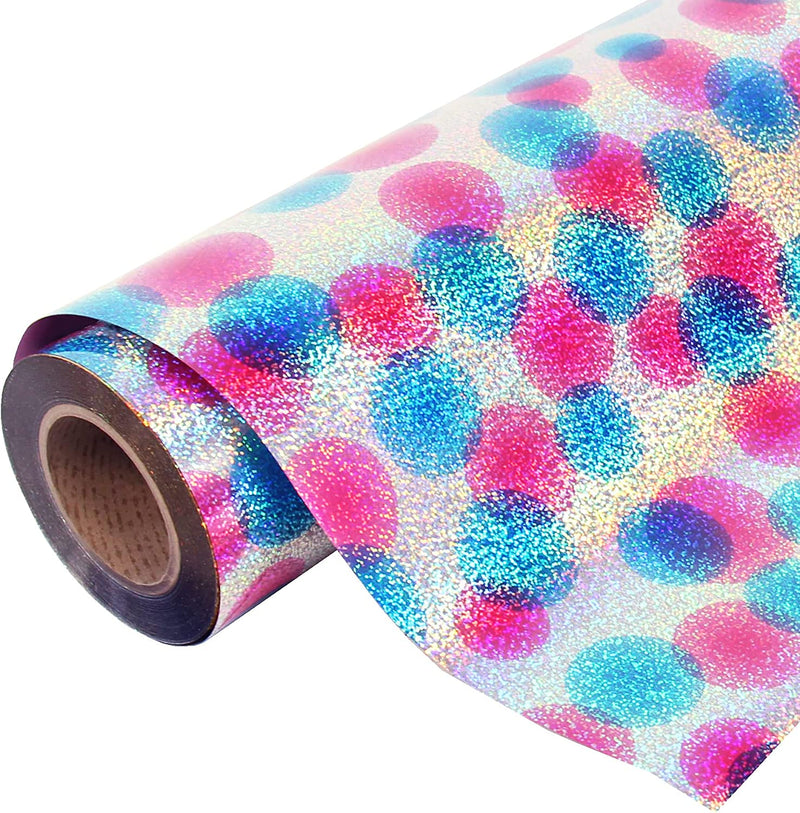 Holographic Round Multi Metallic 20" Heat Transfer Vinyl Film By The Yard - Threadart.com