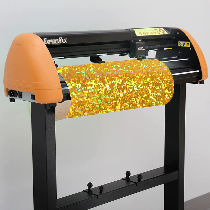 Holographic Crystal Gold 20" Heat Transfer Vinyl Film By The Yard - Threadart.com