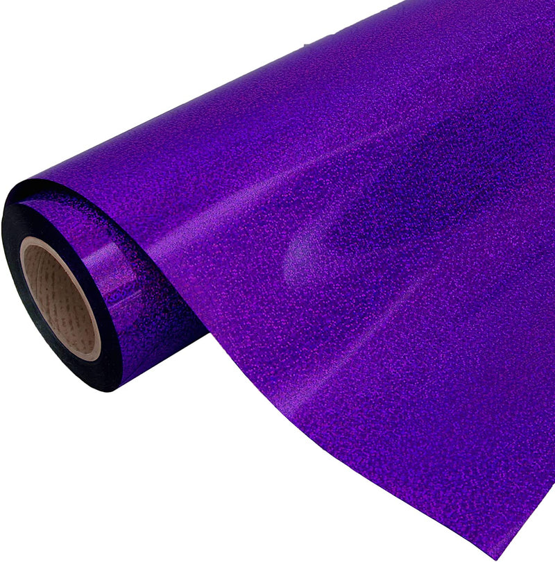Holographic Purple 20" Heat Transfer Vinyl Film By The Yard - Threadart.com
