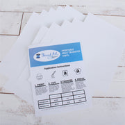 10 Inkjet Printable Heat Transfer Sheets for Dark Colored Fabrics - 8.25"x11.75" Sheets - Includes Mask Tape Sheet - Threadart.com