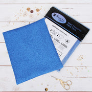 Blue Glitter  Iron On Vinyl - Pack of Heat Transfer Sheets - Threadart.com