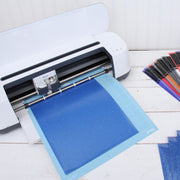 Blue Glitter  Iron On Vinyl - Pack of Heat Transfer Sheets - Threadart.com