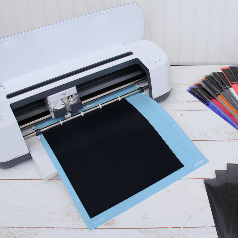 Black Glitter  Iron On Vinyl - Pack of Heat Transfer Sheets - Threadart.com