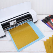 Gold Glitter  Iron On Vinyl - Pack of Heat Transfer Sheets - Threadart.com