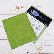 Light Green Glitter  Iron On Vinyl - Pack of Heat Transfer Sheets - Threadart.com