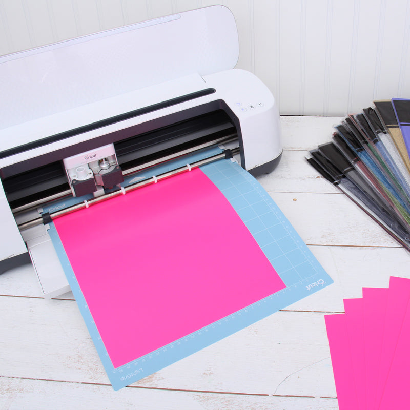 Neon Pink Iron On Vinyl - Heat Transfer Pack of  Sheets - Threadart.com