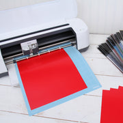 Red Iron On Vinyl - Heat Transfer Pack of  Sheets - Threadart.com