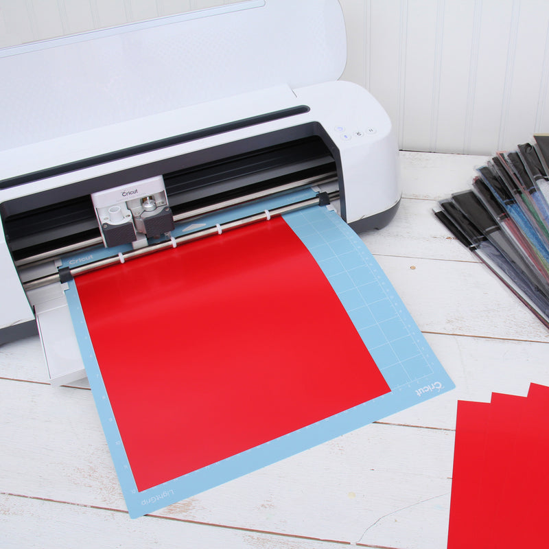 Red Iron On Vinyl - Heat Transfer Pack of  Sheets - Threadart.com