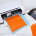 Yellow-Orange Iron On Vinyl - Heat Transfer Pack of  Sheets - Threadart.com
