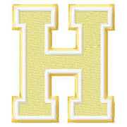 Varsity Font Letters Alphabet Two Colors- Machine Embroidery Designs - 3 Sizes, 8 Formats - Threadart.com