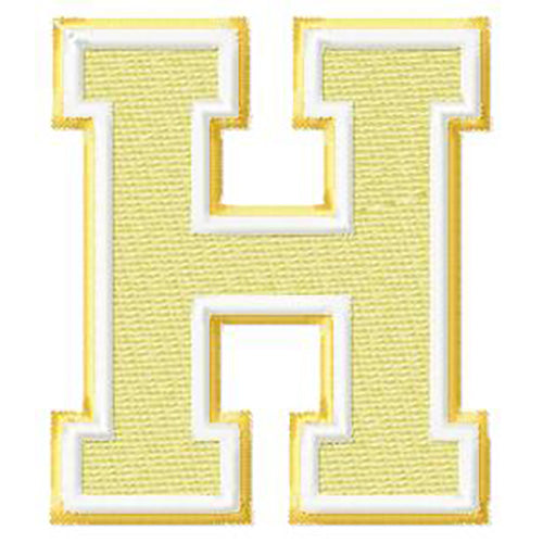 Varsity Font Letters Alphabet Two Colors- Machine Embroidery Designs - 3 Sizes, 8 Formats - Threadart.com