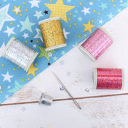 Sparkle Holographic Thread - 300 Meters - Gold - Threadart.com