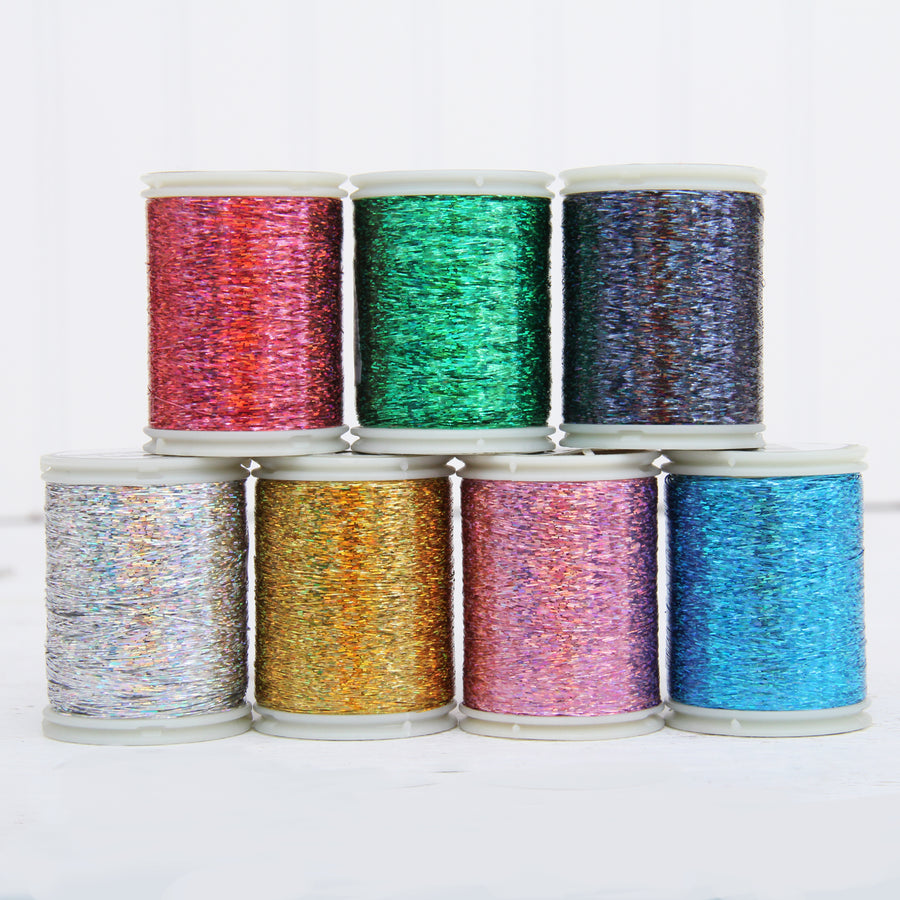 Sparkle Holographic Thread in use