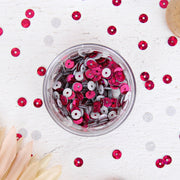 HotFix Loose Sequins - 4MM Hot Pink Hologram - Threadart.com