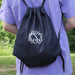 Personalized Canvas Cinch Drawstring Bags - Embroidered Name or Monogram - Threadart.com