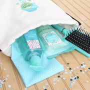 Set of 3 Cotton Drawstring Tote Bag - Natural - Threadart.com